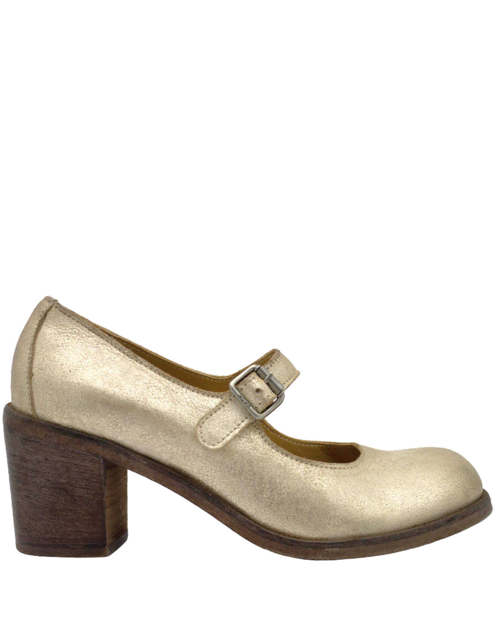 Moma Moma MA11X Pale Gold Medium Heel Mary Jane 4651