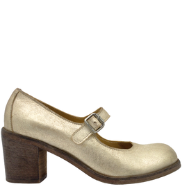 Moma Moma MA11X Pale Gold Medium Heel Mary Jane 4651