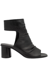 Strategia Strategia EI59B Black Ankle Strap Sandal Stack Round Heel 4227