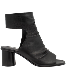 Strategia Strategia EI59B Black Ankle Strap Sandal Stack Round Heel 4227