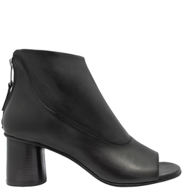 Strategia Strategia  EI59D Black Back Zipper Open Toe Sandal 4232
