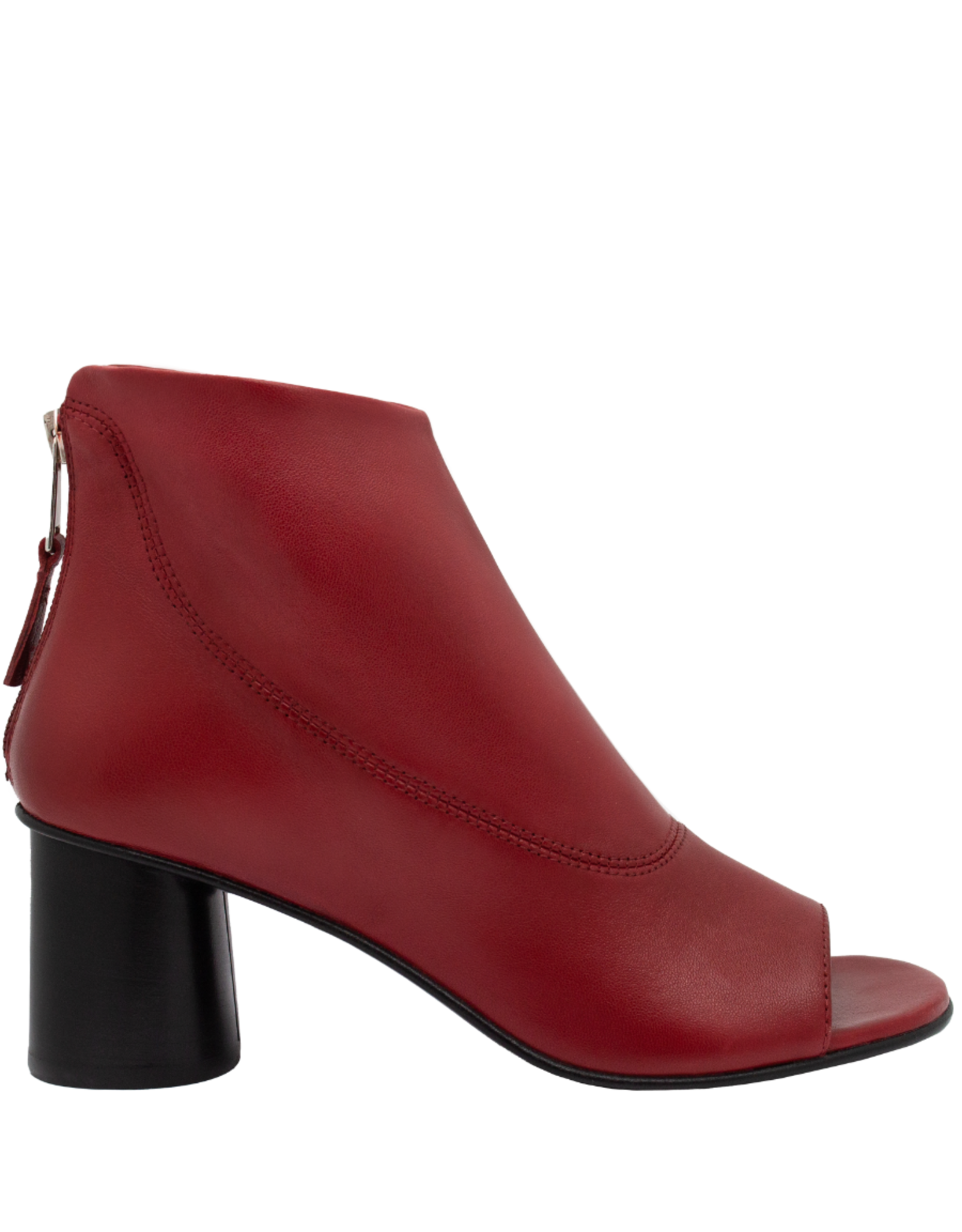 Strategia ElenaIachi EI59E Red Back Zipper Open Toe Sandal 4232