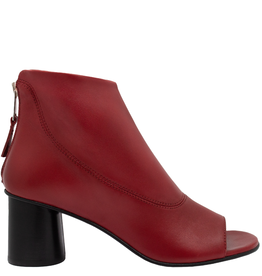 Strategia ElenaIachi EI59E Red Back Zipper Open Toe Sandal 4232
