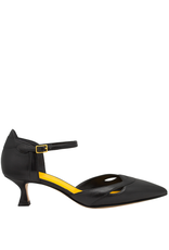 MaraBini MaraBini M12M Black Kitten Heel Mary Jane 1021