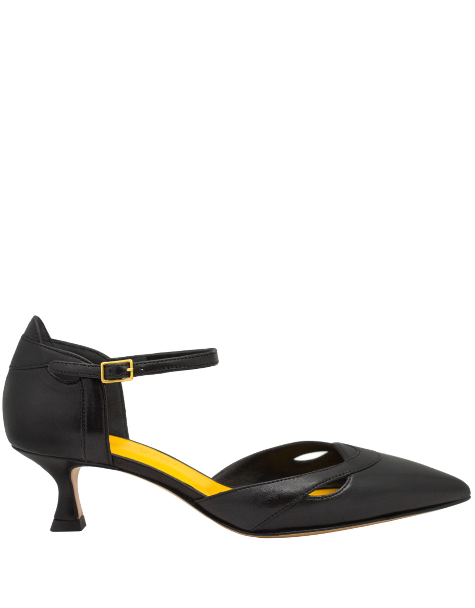 MaraBini MaraBini M12M Black Kitten Heel Mary Jane 1021