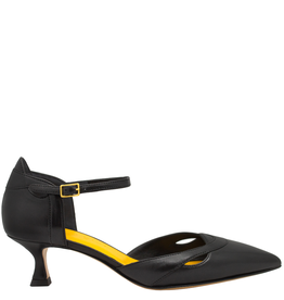 MaraBini MaraBini M12M Black Kitten Heel Mary Jane 1021