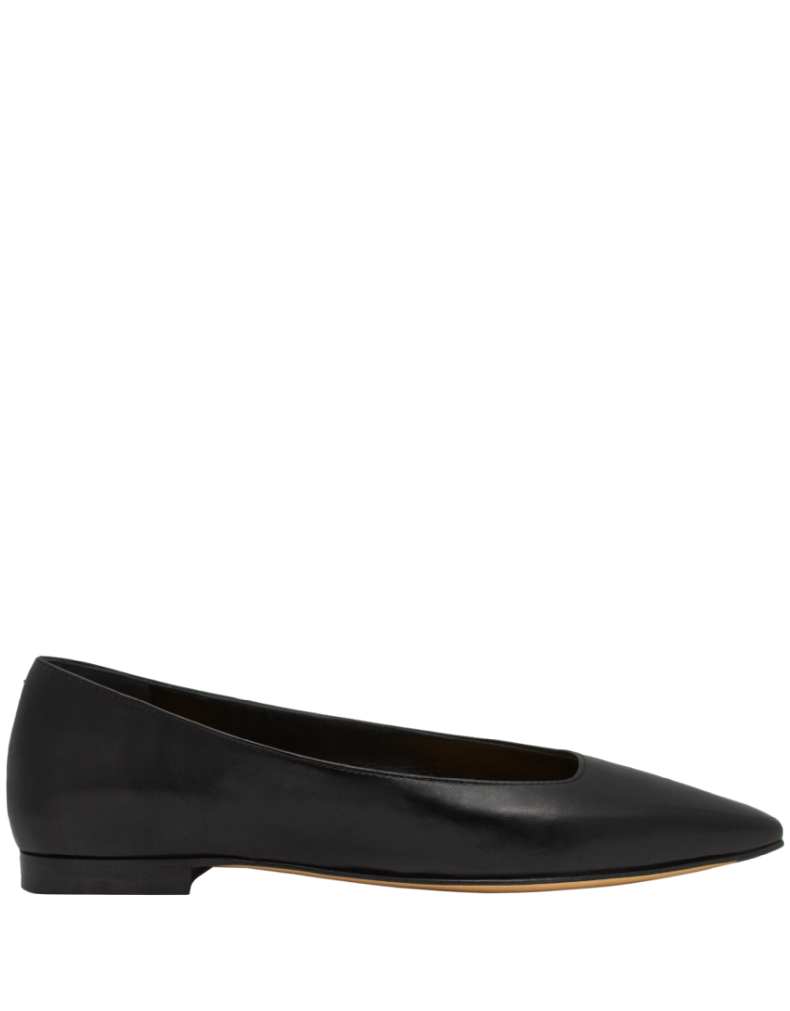 MaraBini MaraBini M12P Black Calf Ballerina Flat 1023