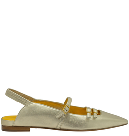 MaraBini MaraBini M12Q Gold Buckled Mary Jane Sling 1024