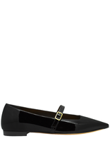 MaraBini MaraBini M12R Black Mary-Jane Flat 1025