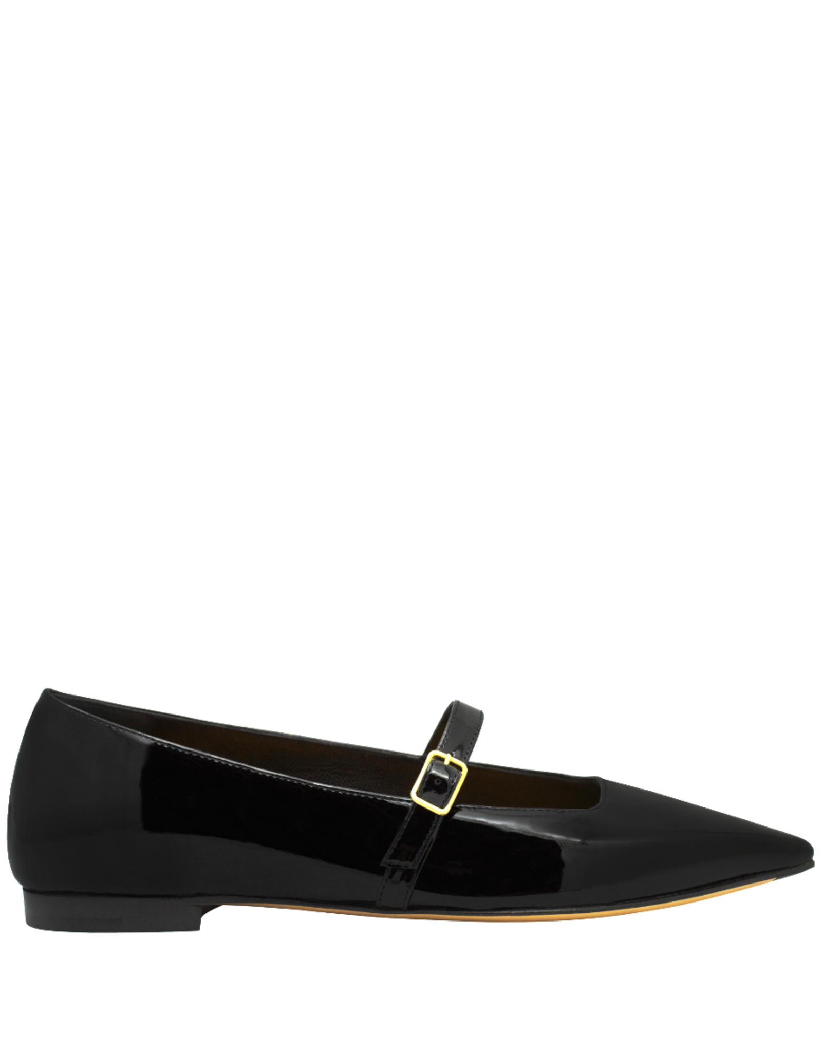 MaraBini MaraBini M12R Black Mary-Jane Flat 1025
