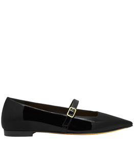 MaraBini MaraBini M12R Black Mary-Jane Flat 1025