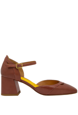 MaraBini MaraBini M12V Wood Mary Jane Square Toe 1027