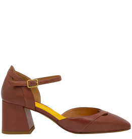 MaraBini MaraBini M12V Wood Mary Jane Square Toe 1027