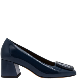 MaraBini MaraBini M12X Blue Pump W/ Square Buckle 1028