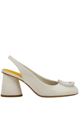 MaraBini MaraBini M12Z Latte Sling Pump With Buckle Detail 1029