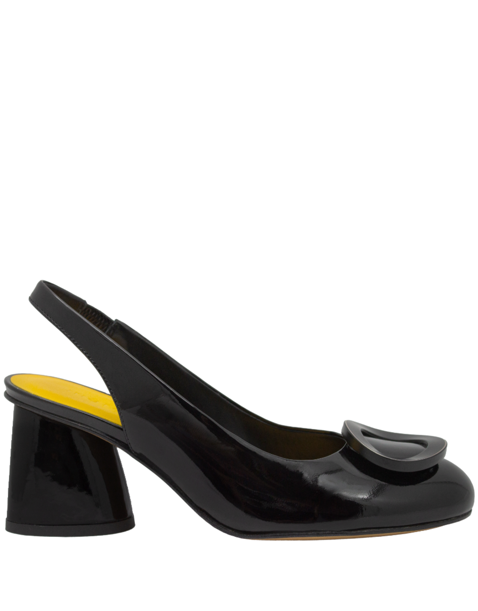 MaraBini MaraBini M13 Black Sling Pump With Buckle Detail 1029