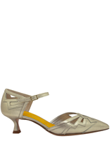 MaraBini MaraBini M13A Gold Mary Jane Point Toe 1030