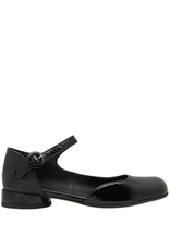 Now Now N45R Black Patent Asymmetric Flat Mary Jane 9143