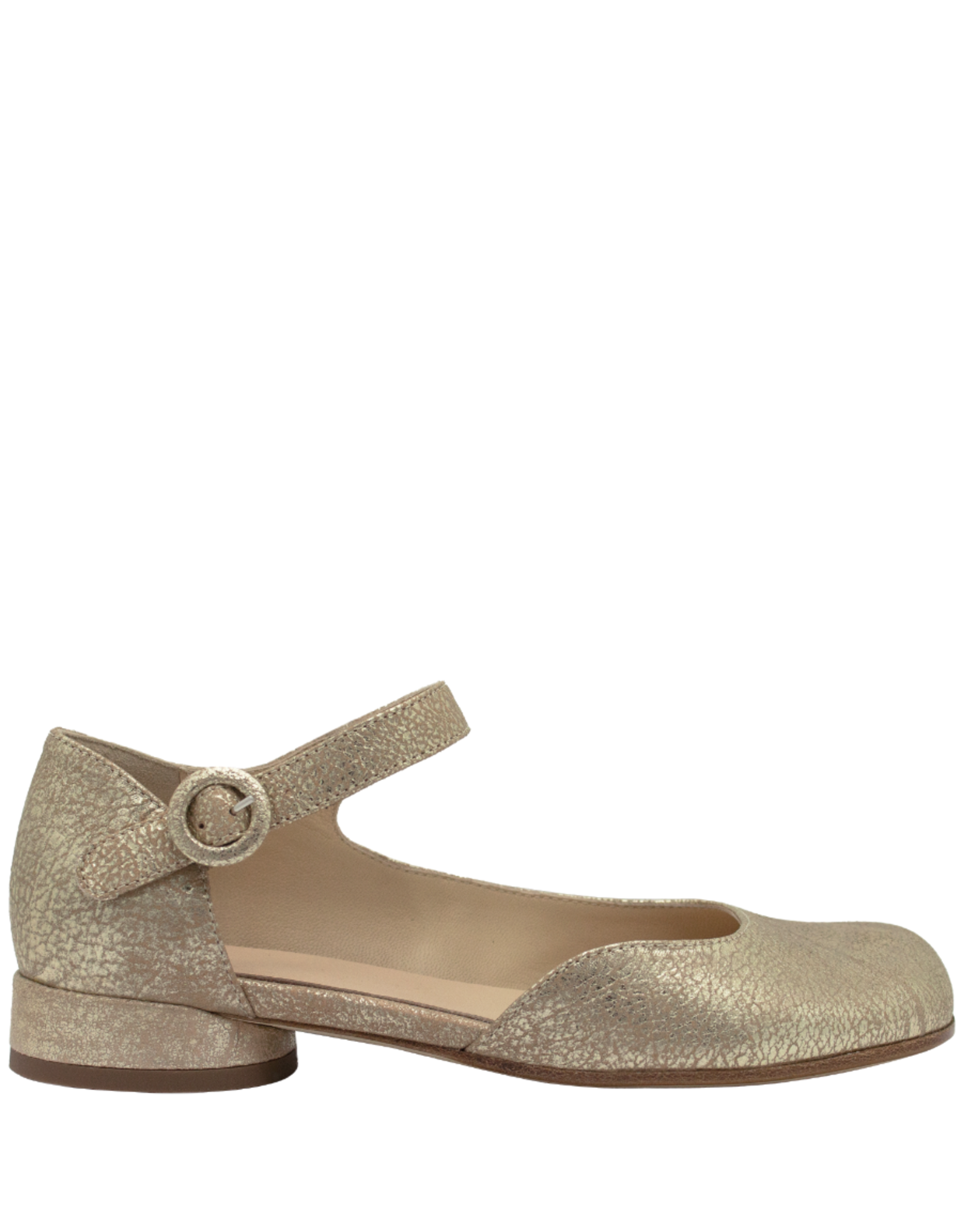 Now Now N45S Gold  Asymmetric Flat Mary Jane 9143