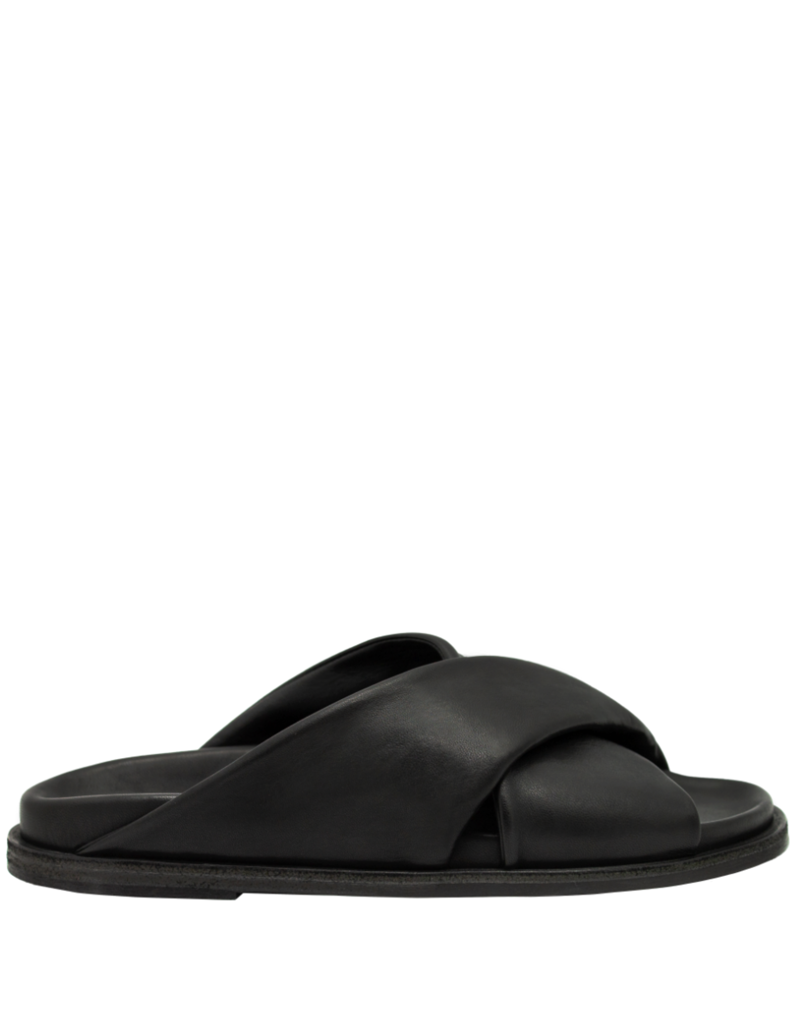 Now Now N45V Black Nappa Criss Cross Mule 9120