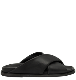 Now Now N45V Black Nappa Criss Cross Mule 9120