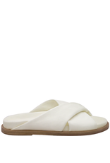 Now `Now N45W White Nappa Criss Cross Mule 9120
