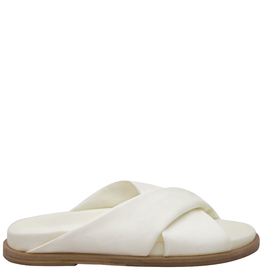 Now `Now N45W White Nappa Criss Cross Mule 9120