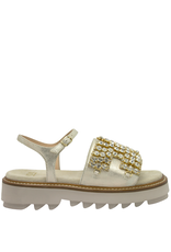 Now N45X Pearl Sandal Embellished With Crystals 9162
