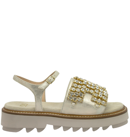 Now N45X Pearl Sandal Embellished With Crystals 9162
