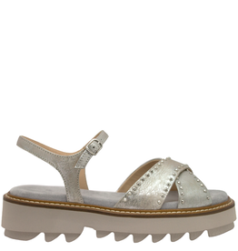 Now Now N45Z Silver Buckled Tread Sole 9174