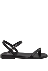 Now Now N46A Black Asymmetric Strap Sandal 9191