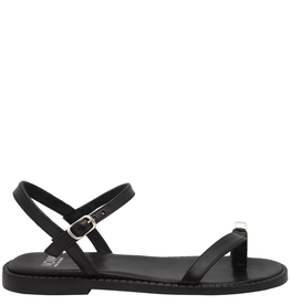 Now Now N46A Black Asymmetric Strap Sandal 9191
