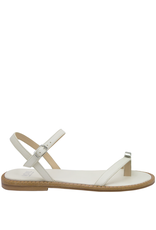 Now Now N46B White Asymmetric Strap Sandal 9191