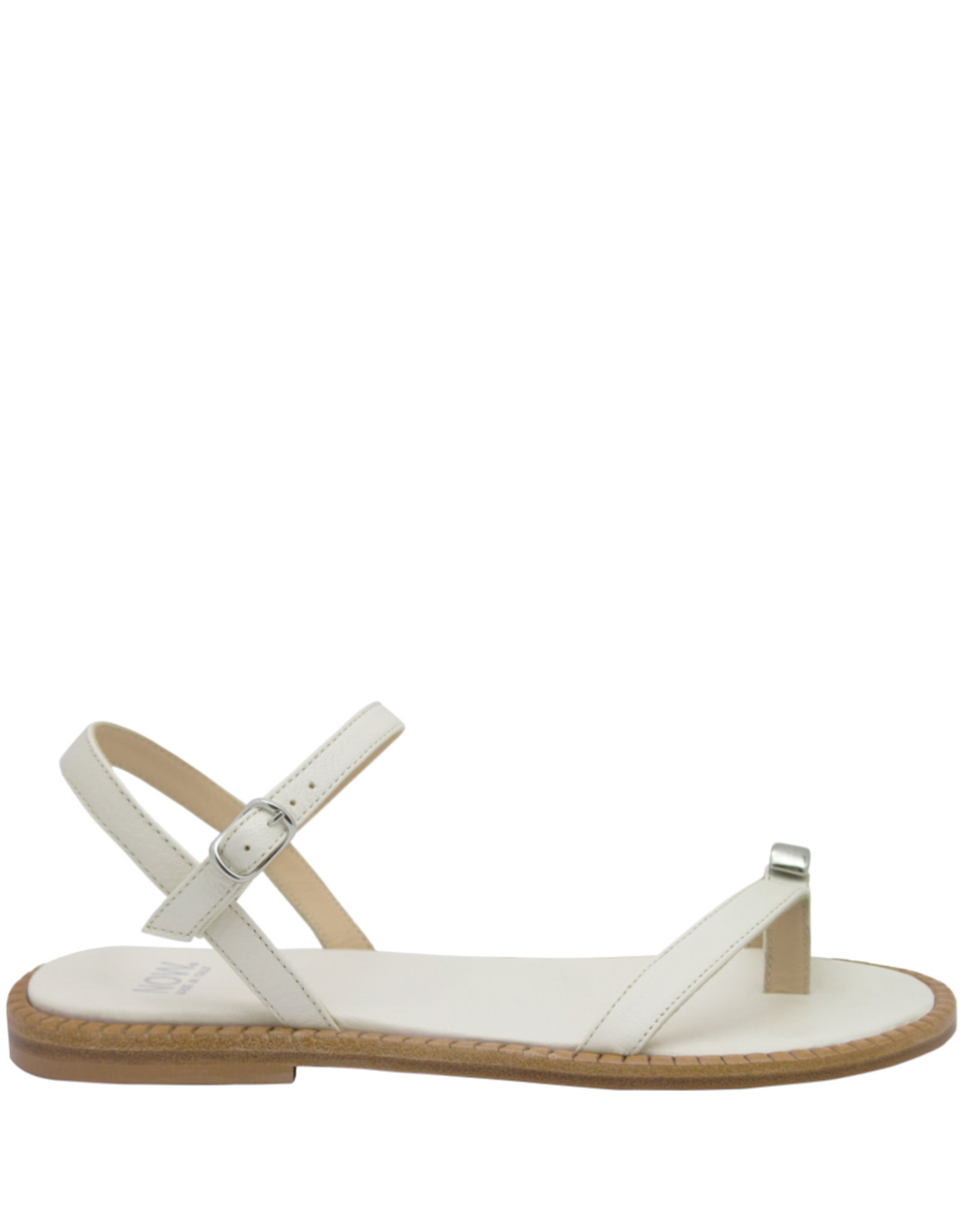 Now Now N46B White Asymmetric Strap Sandal 9191