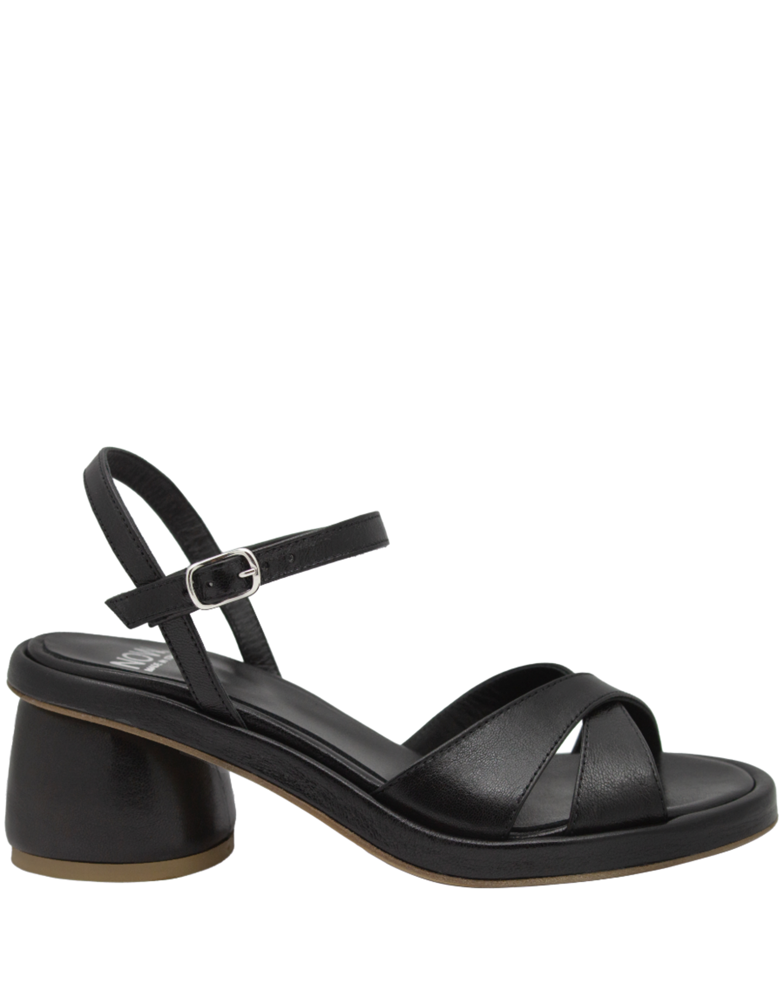 Now Now N46D Black Cross Over Buckle Sandal 9220