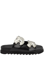 Antenora Antenora AT1L Black Mule With Molded Footbed Candel