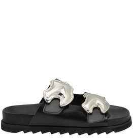 Antenora Antenora AT1L Black Mule With Molded Footbed Candel