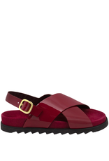 Antenora Antenora AT1M Burgandy Cross Over Sling Sandal Loren