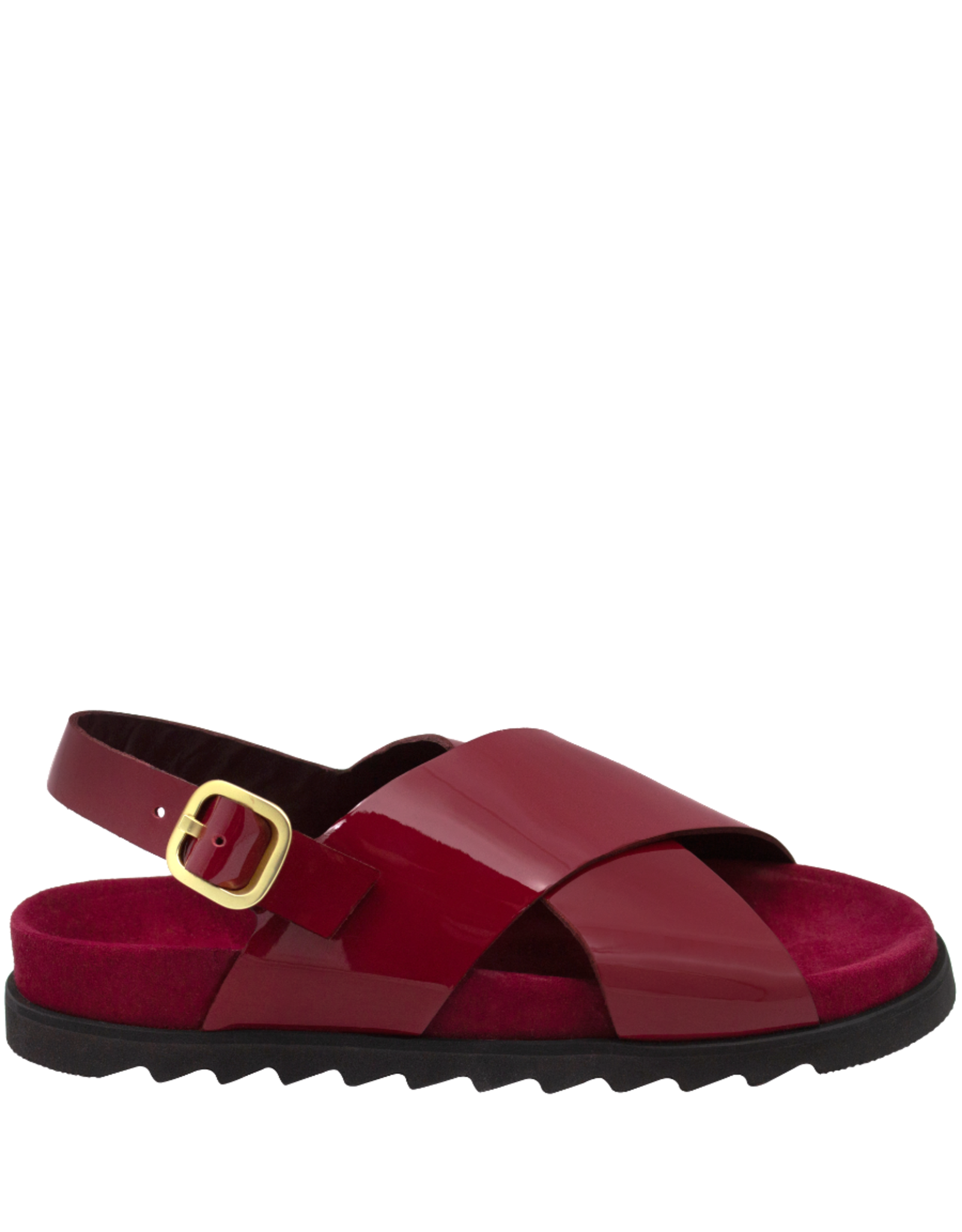 Antenora Antenora AT1M Burgandy Cross Over Sling Sandal Loren
