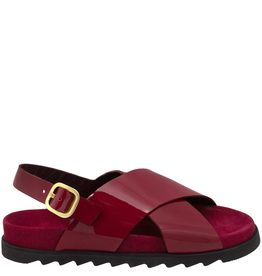 Antenora AT1M Burgandy Cross Over Sling Sandal Loren