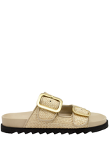 Antenora AT1O Raffia Double Buckle Mule Shari