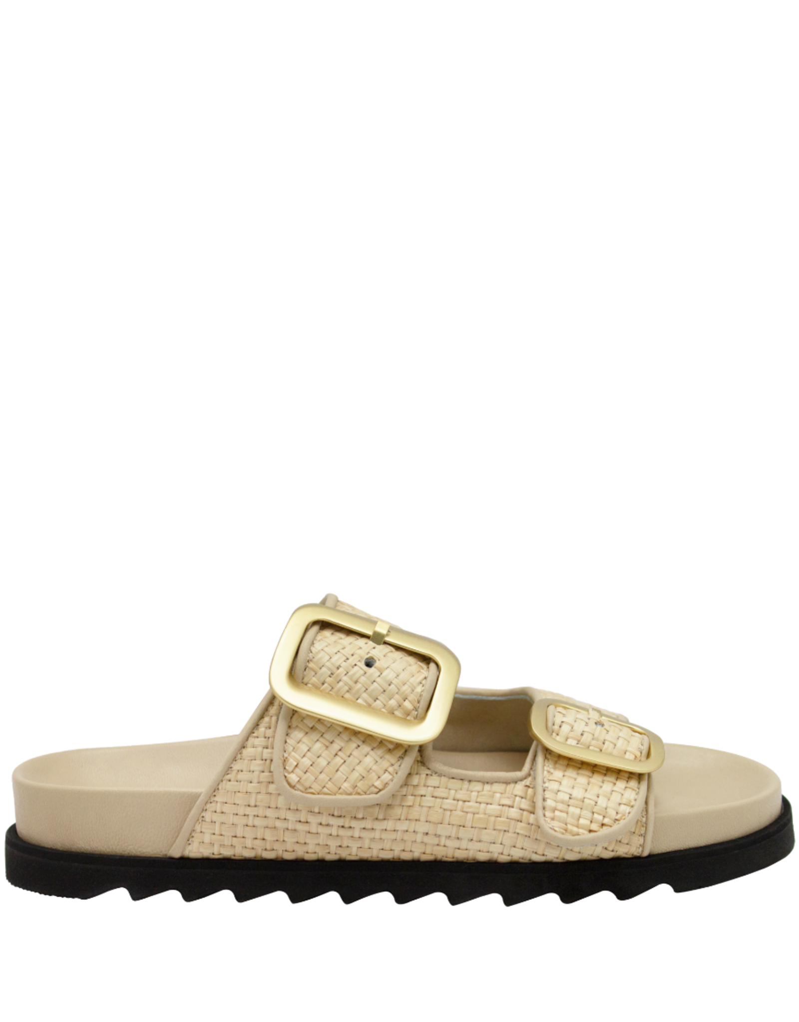 Antenora Antenora AT1O Raffia Double Buckle Mule Shari