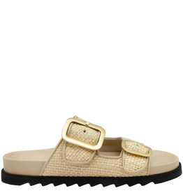 Antenora Antenora AT1O Raffia Double Buckle Mule Shari