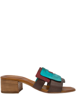 Nuova Nuova N1Z Turquoise Mule W/Heel 5052