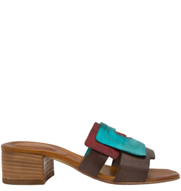 Nuova Nuova N1Z Turquoise Mule W/Heel 5052