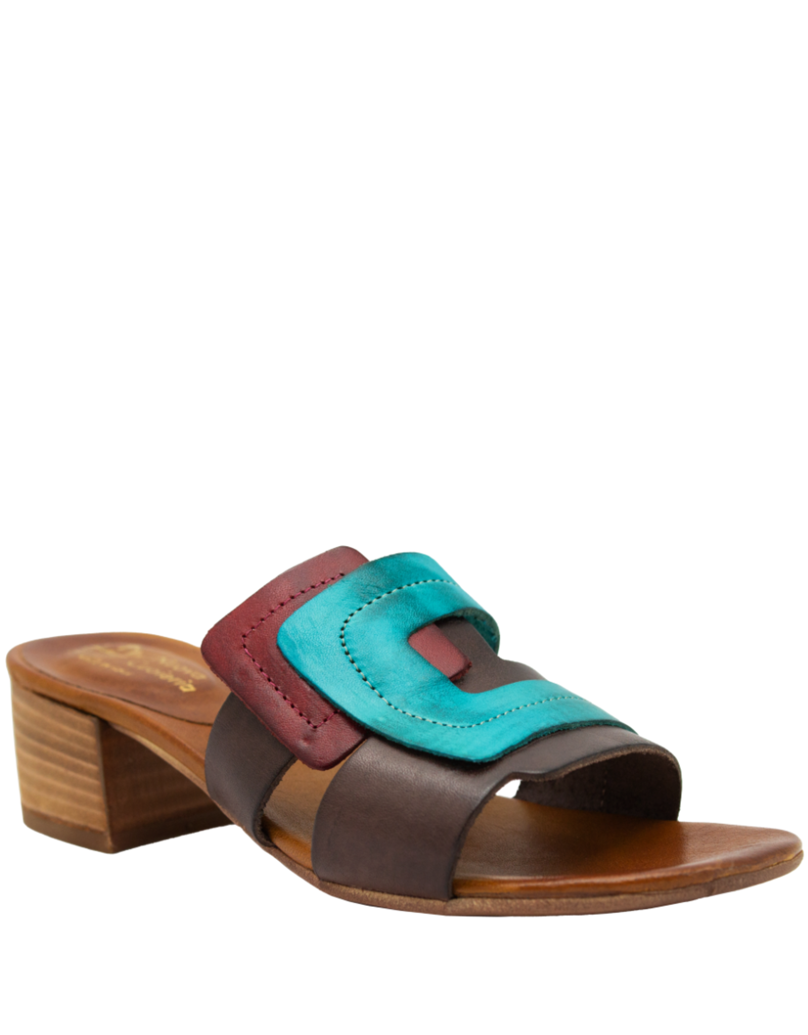Nuova Nuova N1Z Turquoise Mule W/Heel 5052