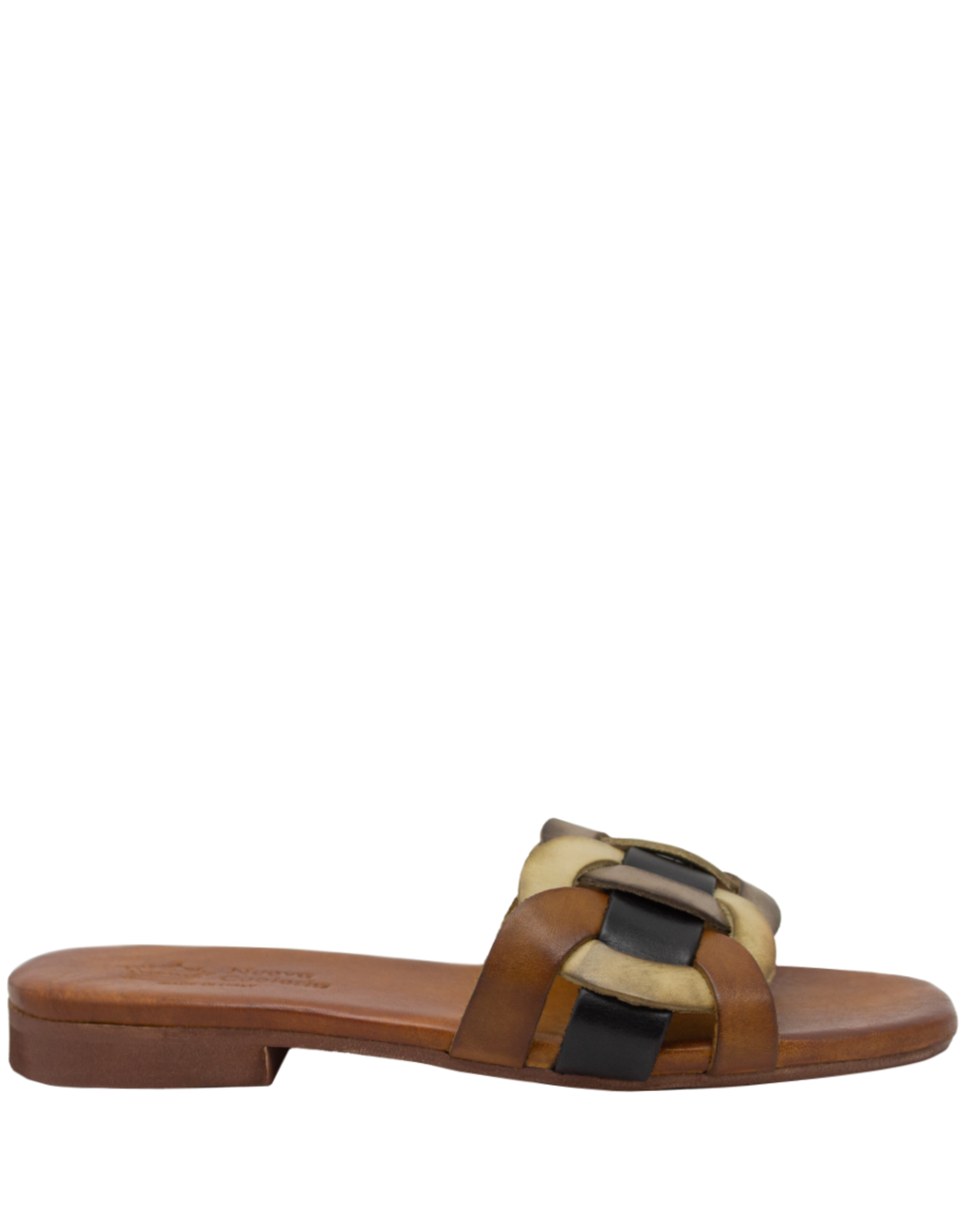 Nuova Nuova N2G Tan/Black Multi Interlock Mule 5055