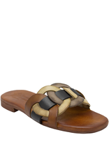 Nuova Nuova N2G Tan/Black Multi Interlock Mule 5055