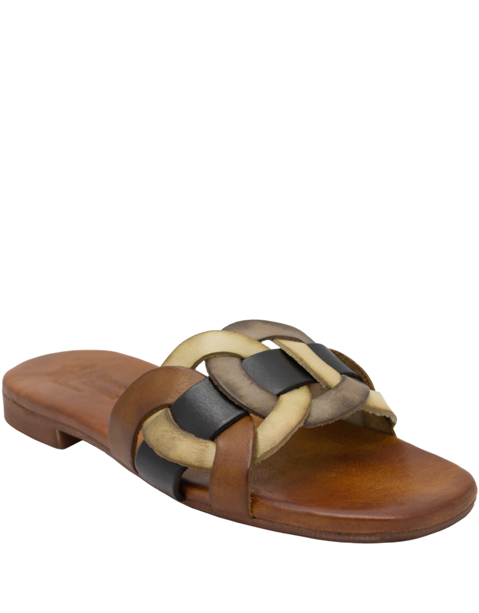 Nuova Nuova N2G Tan/Black Multi Interlock Mule 5055