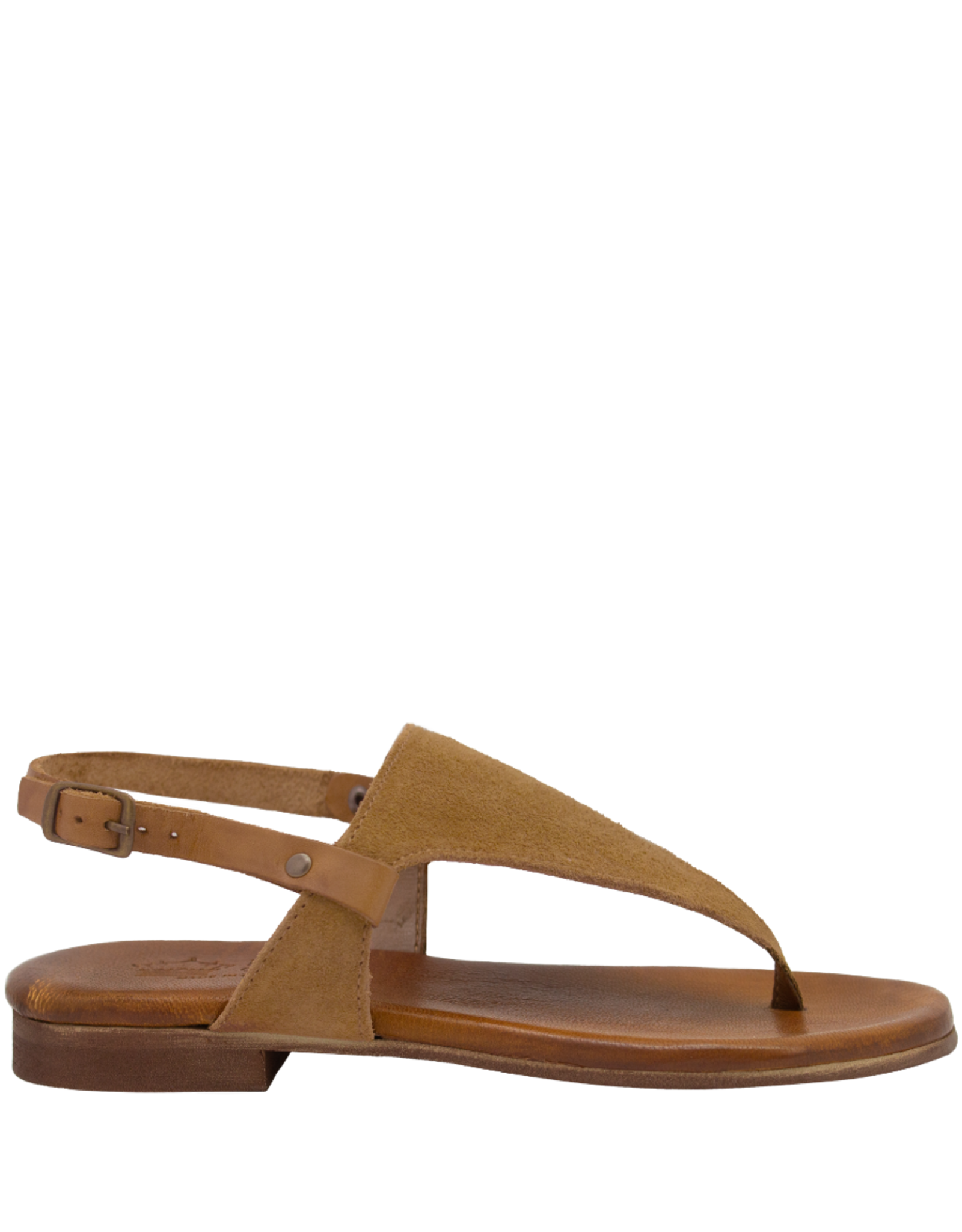 Nuova Nuova N2H Tan Suede Thong Sling Sandal 5056